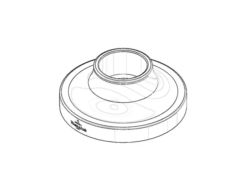 DORNBRACHT Rosette ERSATZTEILE 092795503 D. 58 x 23 x D. 22 mm Champagne (22kt Gold), 092795503-47 Galeriebild 1